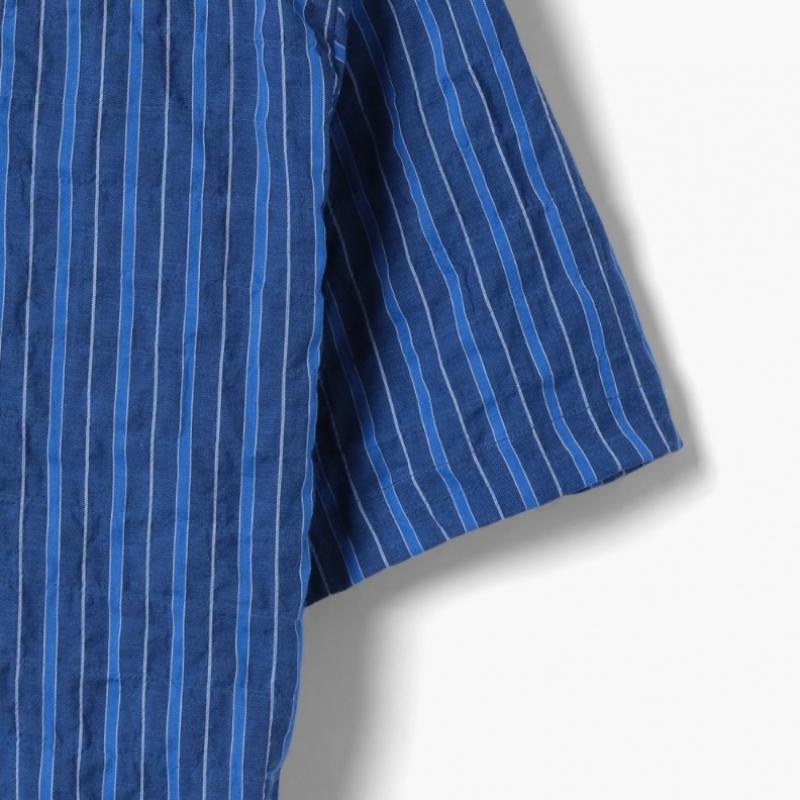 Gitman Brothers Camp Shirt  Stripe 1  Indigo Gbf1m40000a82