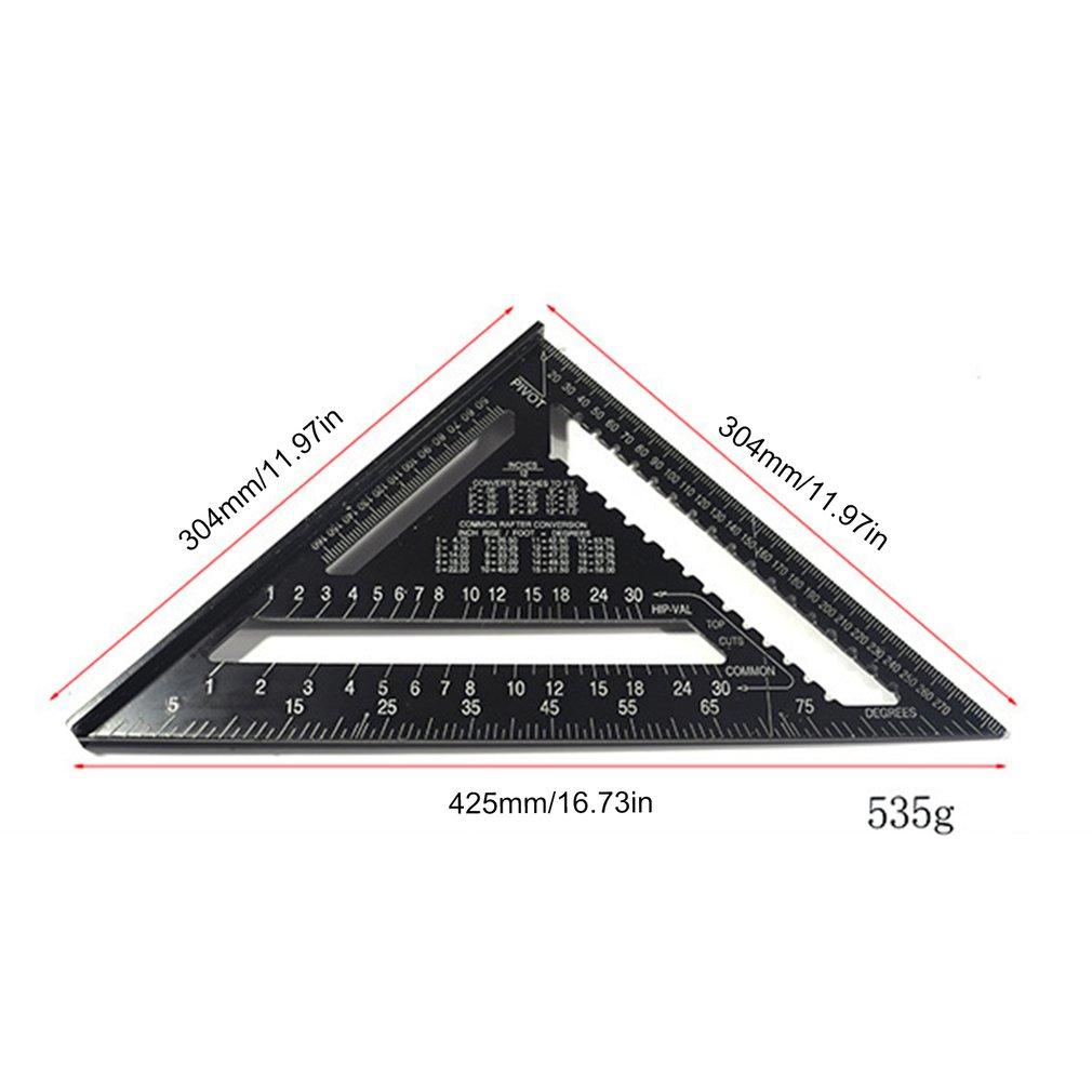 7/12 Inch 90 Degree Square Ruler Triangle Ruler Woodworking Measurement Tool Carpenter Square Tool Angle Protractor Dropshipping