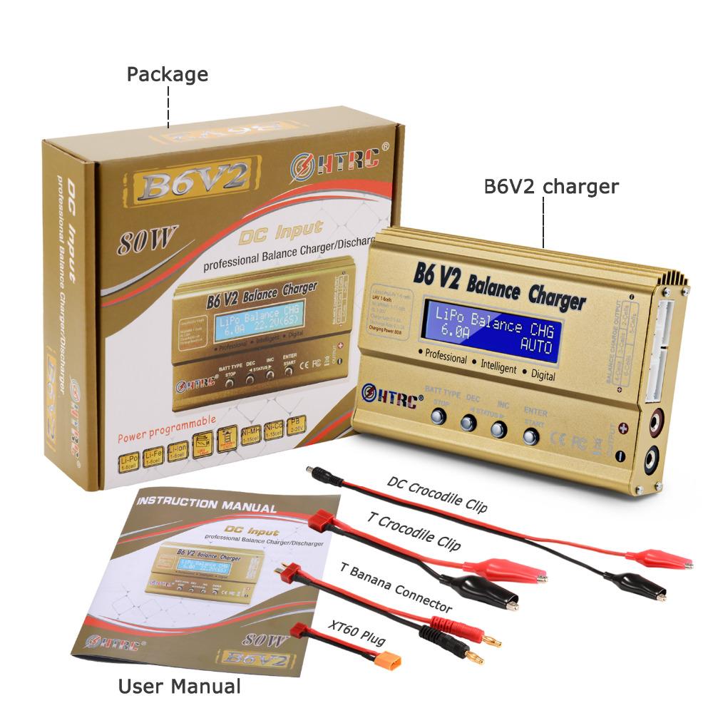 IMAX B6 V2 Balance Charger 80W Professional Digital Discharger for LiHV LiIon LiFe NiCd NiMH PB Battery RC LiPo Charger