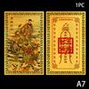 Chinese Feng Shui Copper God Of Wealth Buddha Amulets Card For BusinessFive-way Fortuna Treasure Lucky Home Decoration