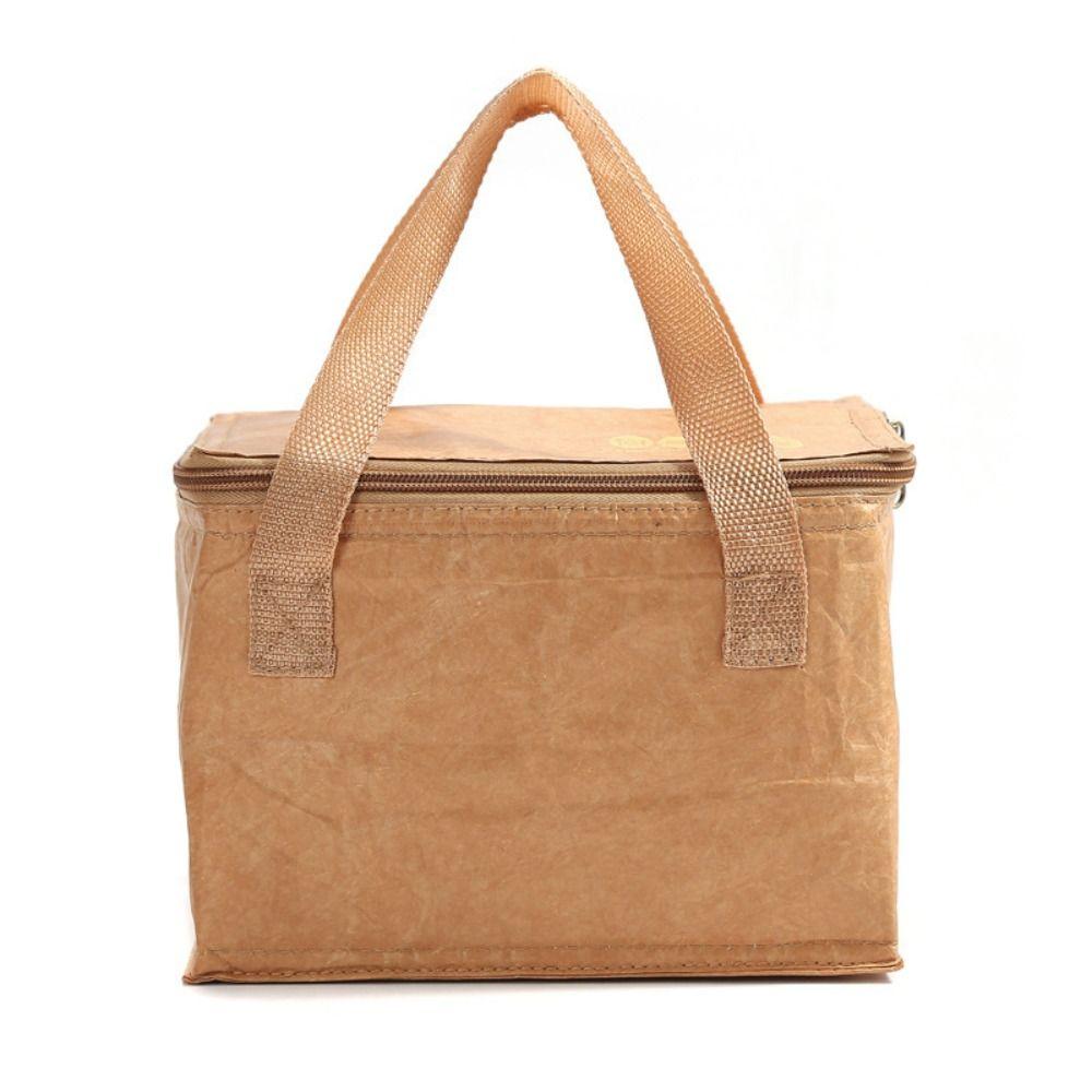 Package Reusable Food Hand Bags Tote Canvas Lunch Bag Waterproof Lunch Bag Kraft Paper Bags
