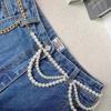 Waist Chain - Women's Fashion Minimalist Multi-layer Pearl Thin Belt