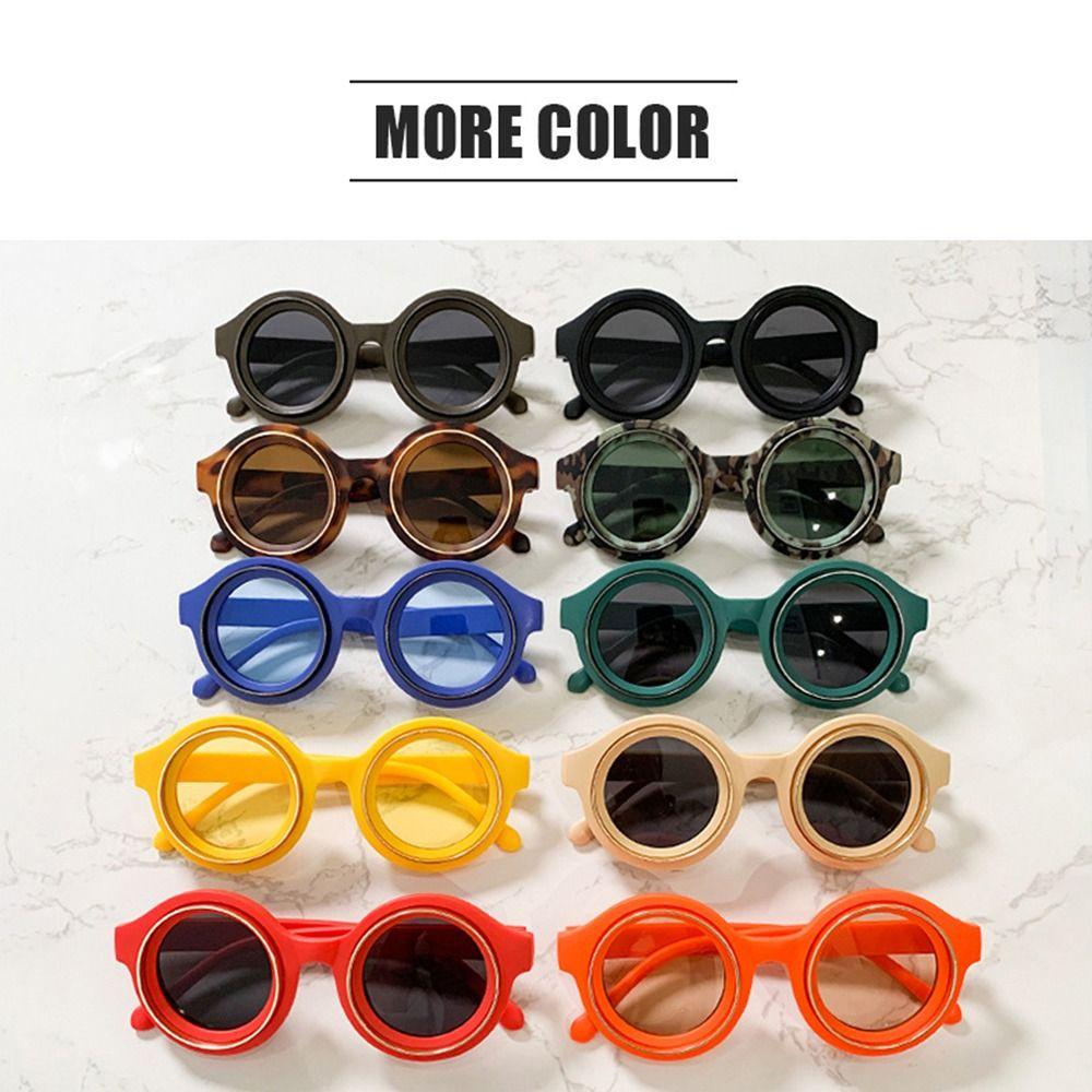 Hip Hop Round Sunglasses Retro UV400 Eyewear Fashion Punk Shades for Men