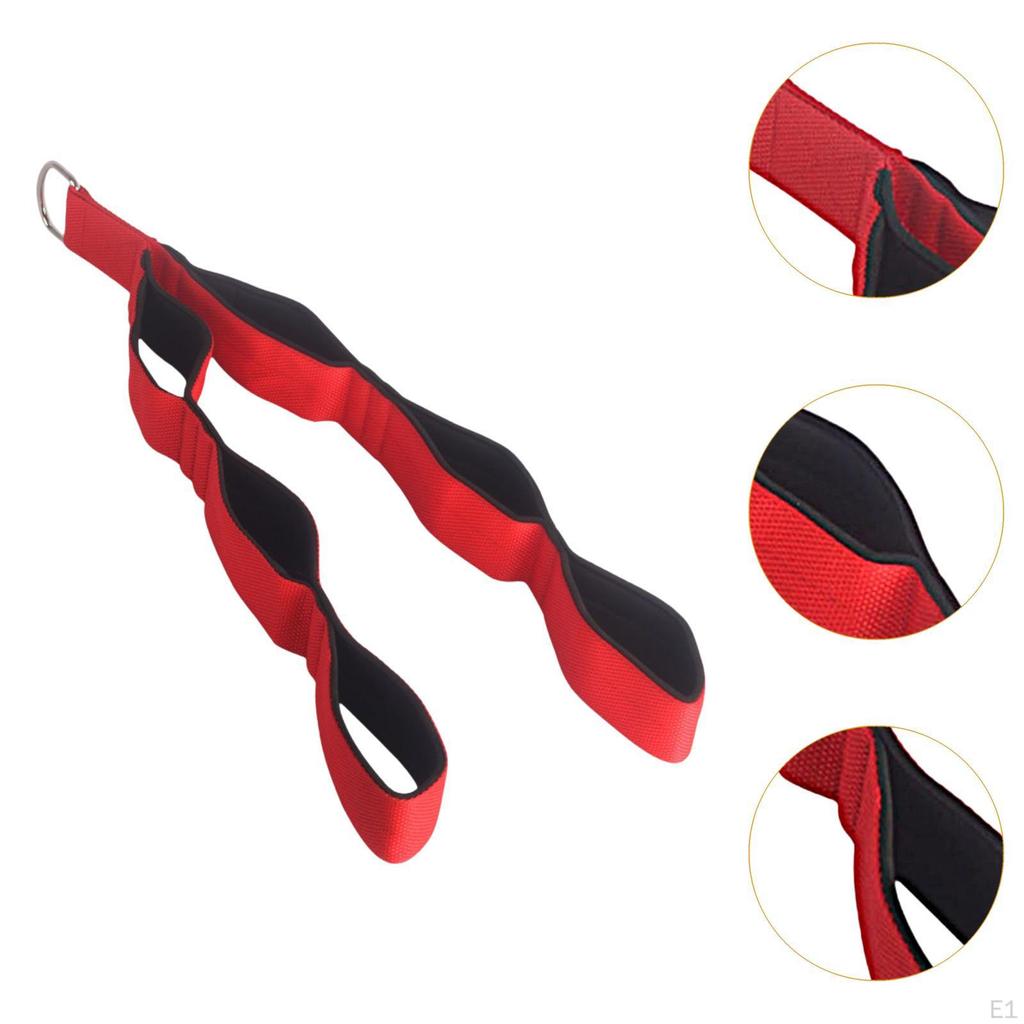Cable Attachment for Tricep Rope with Multi-Length Handles Pull Down Exercises