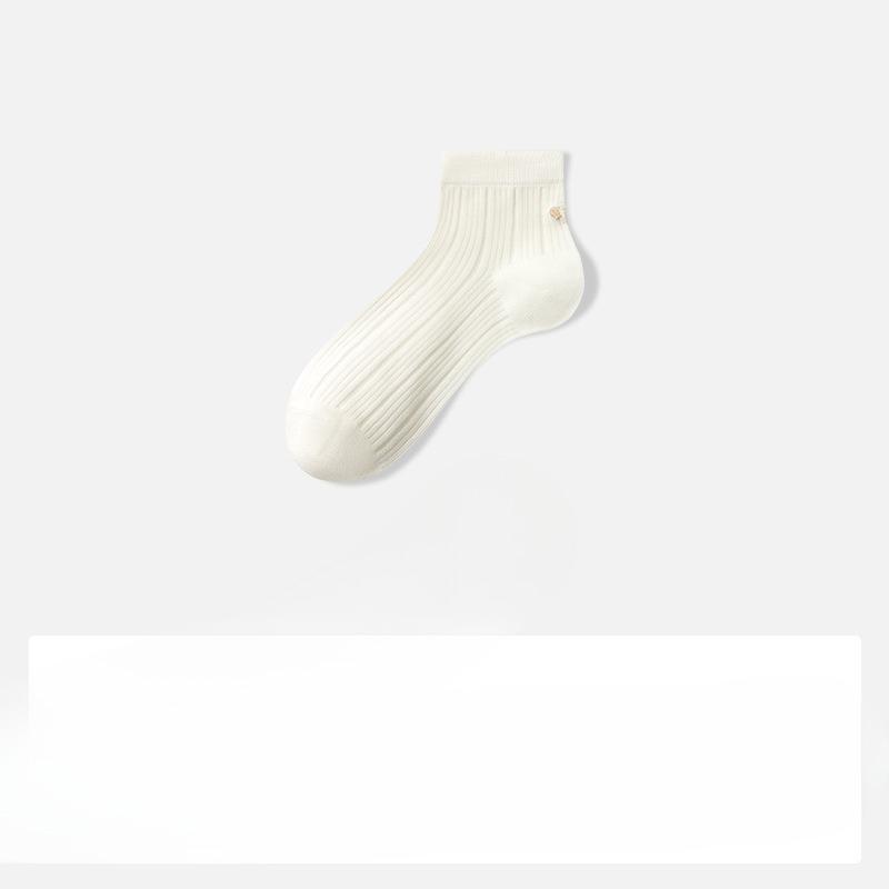 

Silk Stockings for Children, White, Short, Breathable and Sweat-absorbent Short Tube Socks for Spring and Summer. 1 pair белый