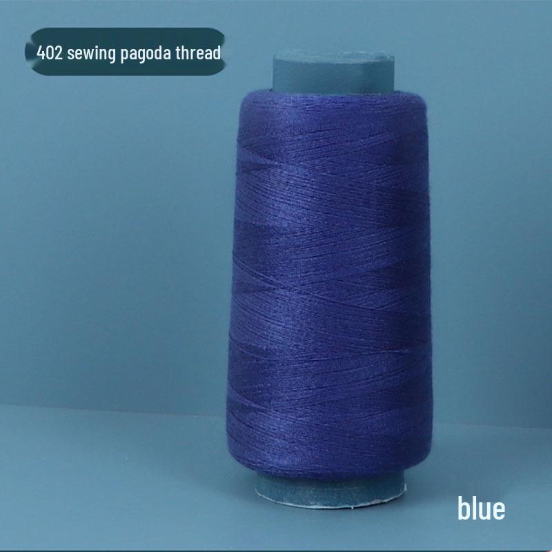 402 Polyester Thread: Black & White Sewing Thread for Hand Needlework and Household Sewing Machines