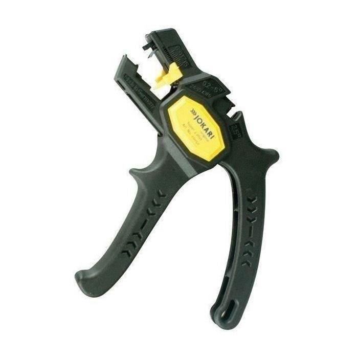 Pince À Dénuder Automatique JOKARI - Pour Fil 0.2 À 6 Mm2 - Coupe-fil Latéral - Butée Longitudinale Réglable