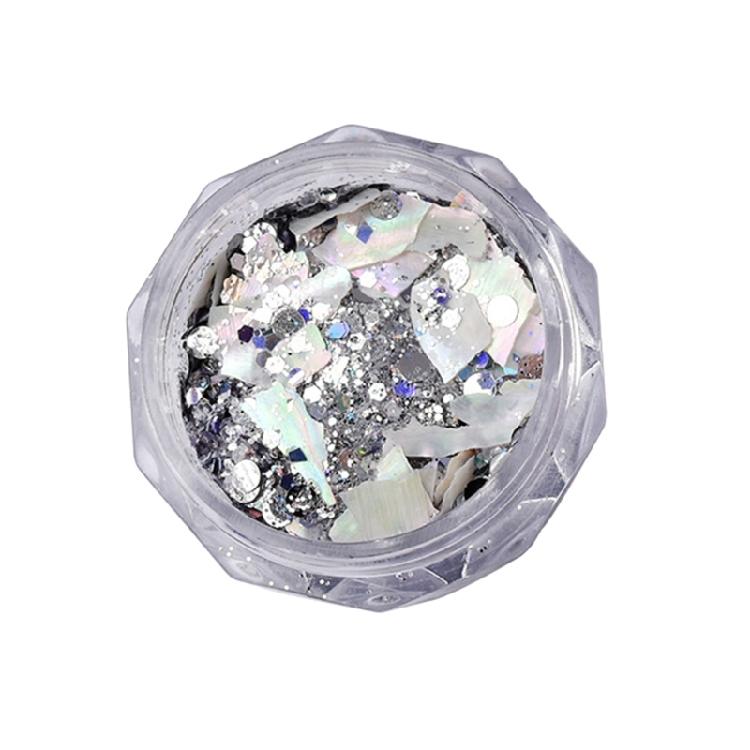 

Irregular Nail Abalone Seashells Slices Nail Glitter Flakes Nail Art Shell Piece 1