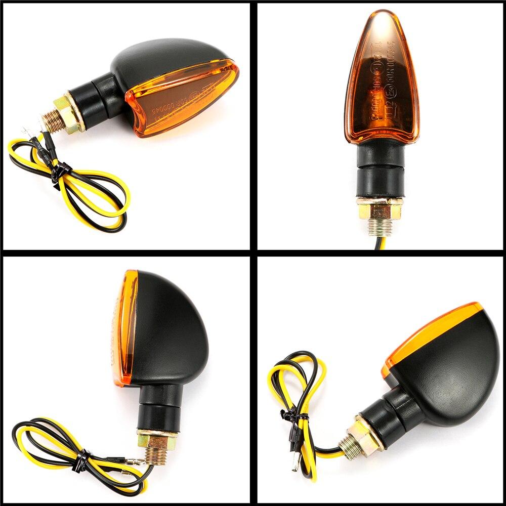 2 Pcs Universal Motorcycle Turn Signal Indicators Light Amber Flashers Lighting Motorbike Lamp Super Bright Custom Tail Light