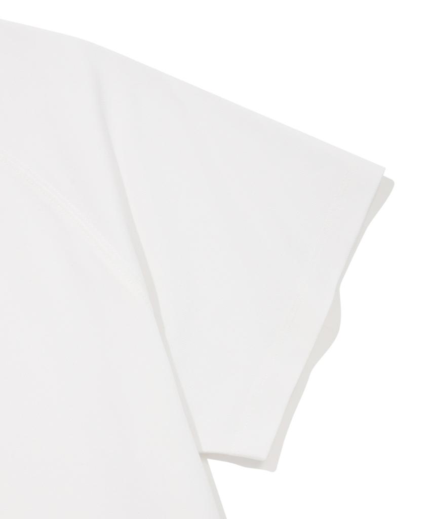 COVERNAT WOMAN Cooper Logo Ice Crop T-Shirt White