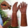 Lange hagehansker med mansjett Verktøysikkerhet Lær Beskjæringshansker Torntette Plantehagehansker Hage