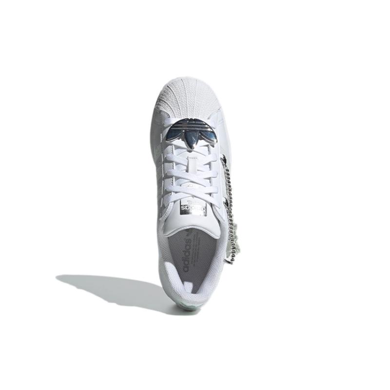 Adidas Originals Superstar For White/Silver/Grey Women's Sneakers GZ8404