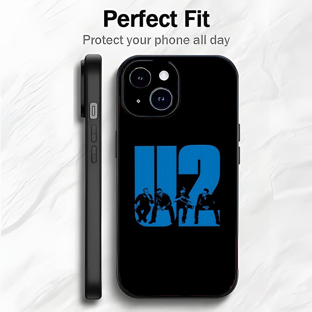 Classic Rock Band U-U2 Phone Case Phone Case Soft Packaging Lightweight For iPhone17 16 15 14 13ProMax