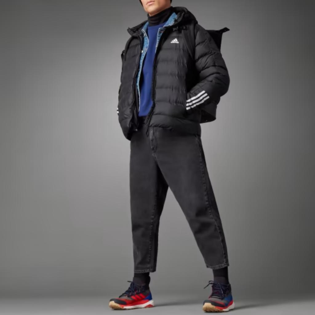 Adidas Warme Trainings-Baumwolljacke Herrenjacke Schwarz GT1674