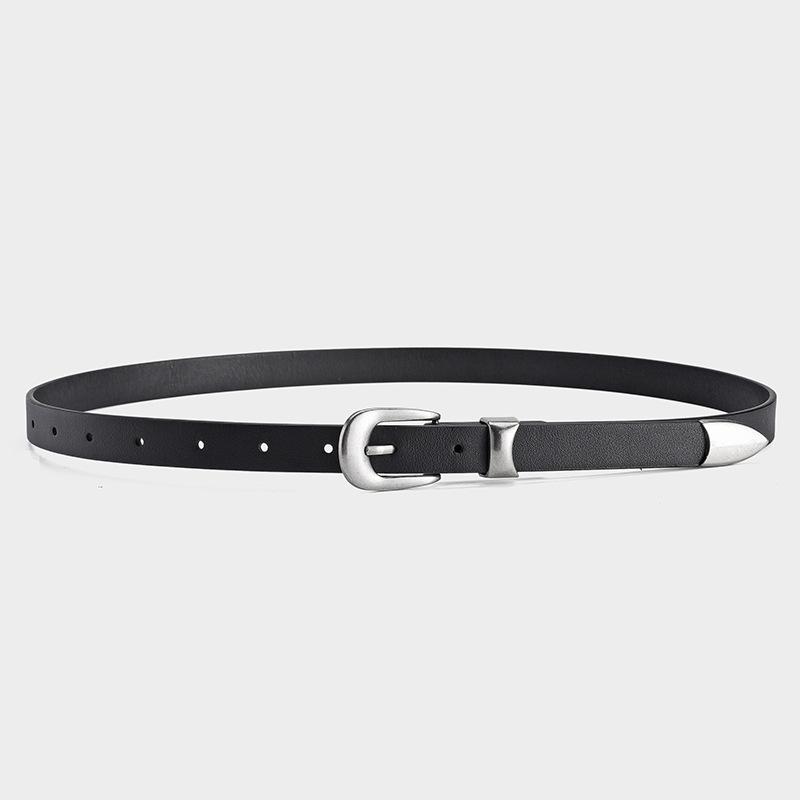 Black Pu Trendy Leather Belt For Fashionable And Casual Wear Perfect For All Occasions