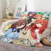 The Quintessential Quintuplets Throw Lightweight 240G Flannel Blanket Soft Skin-Friendly For Summer Cooling