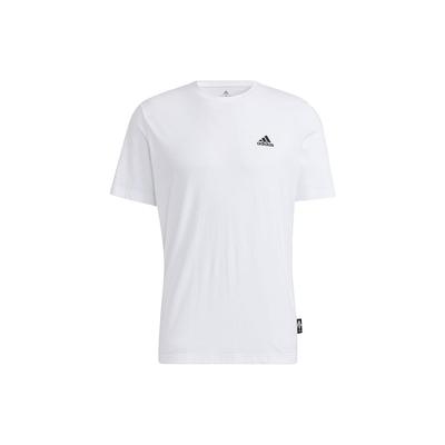 adidas T-shirt Décontracté Respirant à Manches Courtes pour le Sport avec Motif Imprimé au Dos Unisexe Blanc H20797