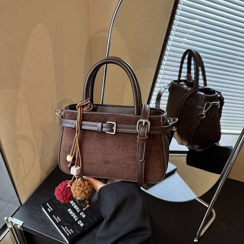 

High-end Retro Small Portable Bag Women s Fashionable Shoulder Work Cross-body 21x7.5x14.5 single package
