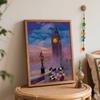 Disney Oil Painting Kit Painting Mickey Minnie London Home Bedroom Wall Decor Gift