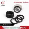 Oil-Resistant Black Fluororubber O-Ring Seal (Outer Diameter: 41-50mm, Thickness: 3mm)