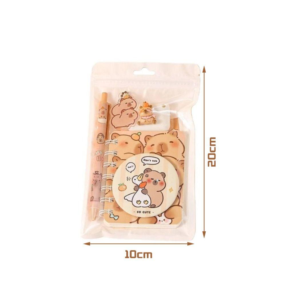 Capybara Stationery Set 7-in-1 Eraser High Quality Highlighter Back To School Gift