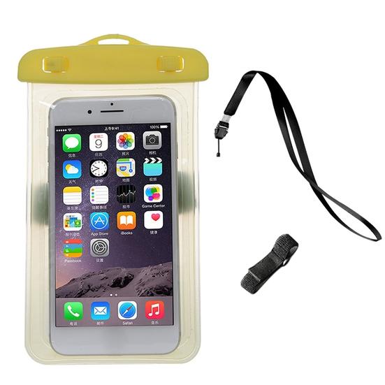1 Set Phone Dry Bag Touchscreen Anti-scratch Waterproof Shockproof PVC Beach Camping Waterproof Phone Bag Water Sports