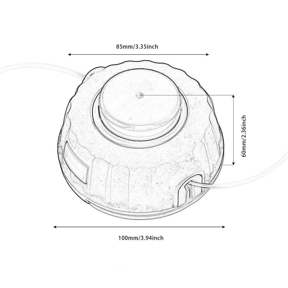 Replacement Part Garden Lawn Mover Accessory Specific Model String Trimmer Head  Garden Maintenance