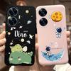 Soft Silicone Phone Case For Realme C55 C53 C51 Oppo Back Cover Funny Dinosaur Cat Printing Fundas Shell RealmeC53 C 55 53 Coque