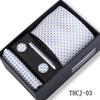 Men's 4-Piece Tie Gift Set for Business, Wedding, and Formal Wear.