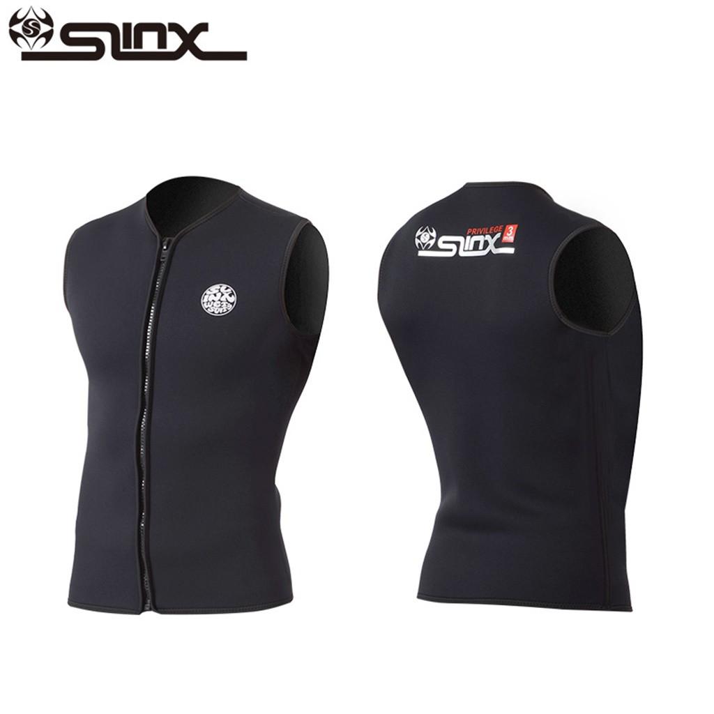 Men's 3mm Black Neoprene Wetsuit Vest Sleeveless Surf Surfing Diving Suit Top