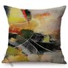 Modern Abstract Oil Painting Decoration Cushion Cover Colorful Graffiti Art Square Pillowcase Home Decor Room Bed Cushion Cover