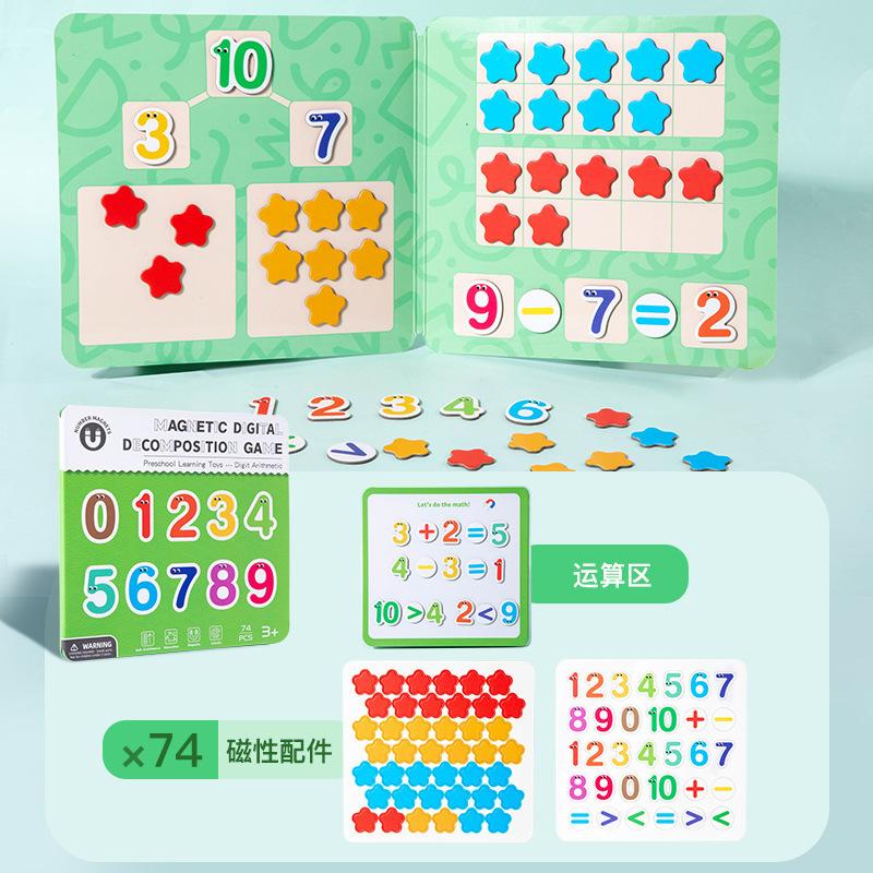 Non-Toxic New Magnetic Children'S Puzzle Early Education Cross-Border Face Changing Princess Dress-Up Sticker Cognitive Educational Toys