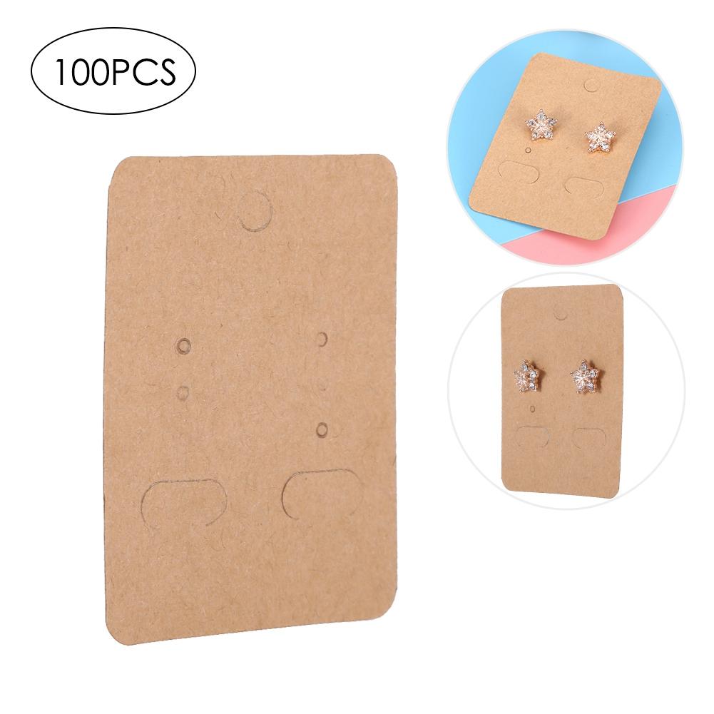 Jewelry Display Storage Paper Cards Earring Ear Stud Necklace Hairpin Hanging Card