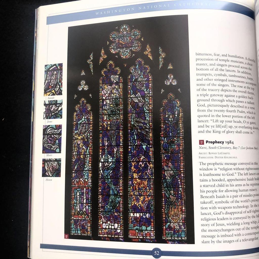 [USED] Washington National Cathedral stained glass photo book "JEWELS OF LIGHT