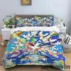 3D Luxurious Teens The Movie Hedgehogs Boy Bedding Set Anime Digital Cartoon Sonic Duvet Cover Comforter Bed Youth Kids Gift