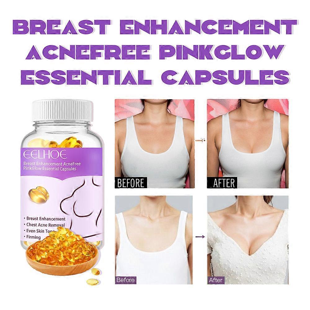 Breast Enhancement Oil Capsules, Breast Firming & Lifting Massage Oil, Fast Growth for Bigger Chest, Natural Plant Extract, Women's Breast Care