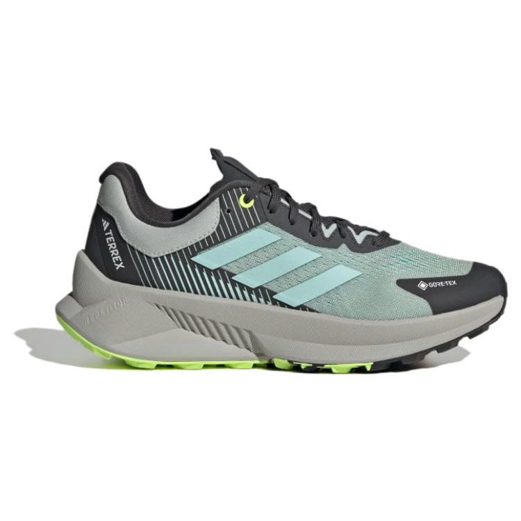 Adidas Terrex Soulstride Flow Gore-Tex Wonder Silver Semi Flash Aqua Lucid Lemon (Womens) Women Sneakers ID6715