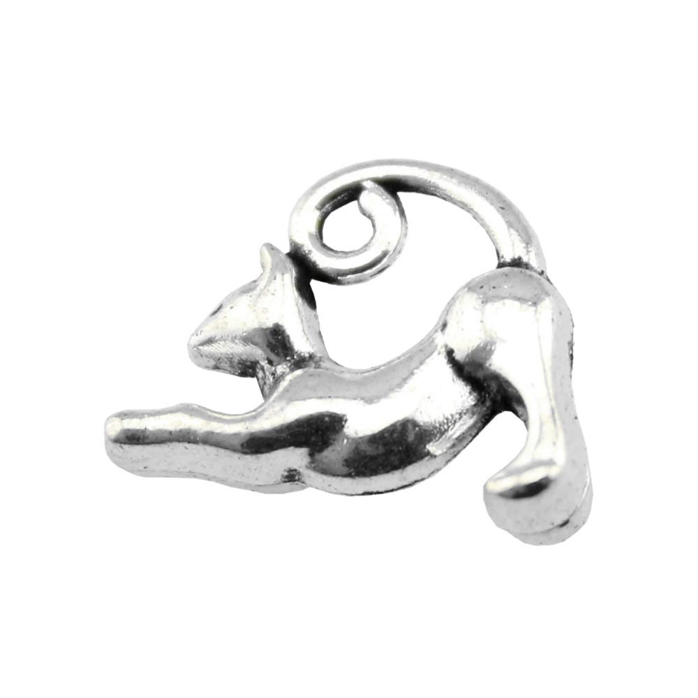 Charms Cat Pendants Heart Alloy Crafts For DIY Jewelry Making Accessories