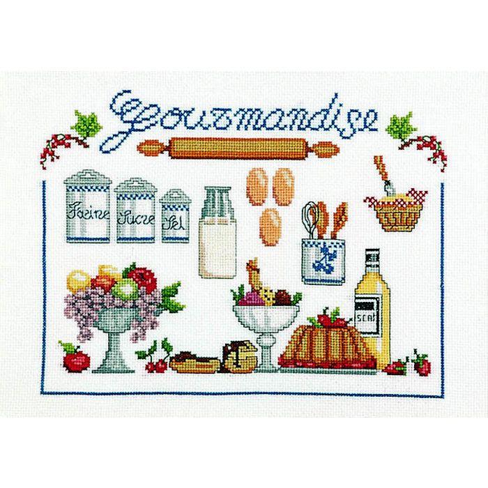 Counted Cross Stitch Kit La Gourmandise 30 X 40 Cm