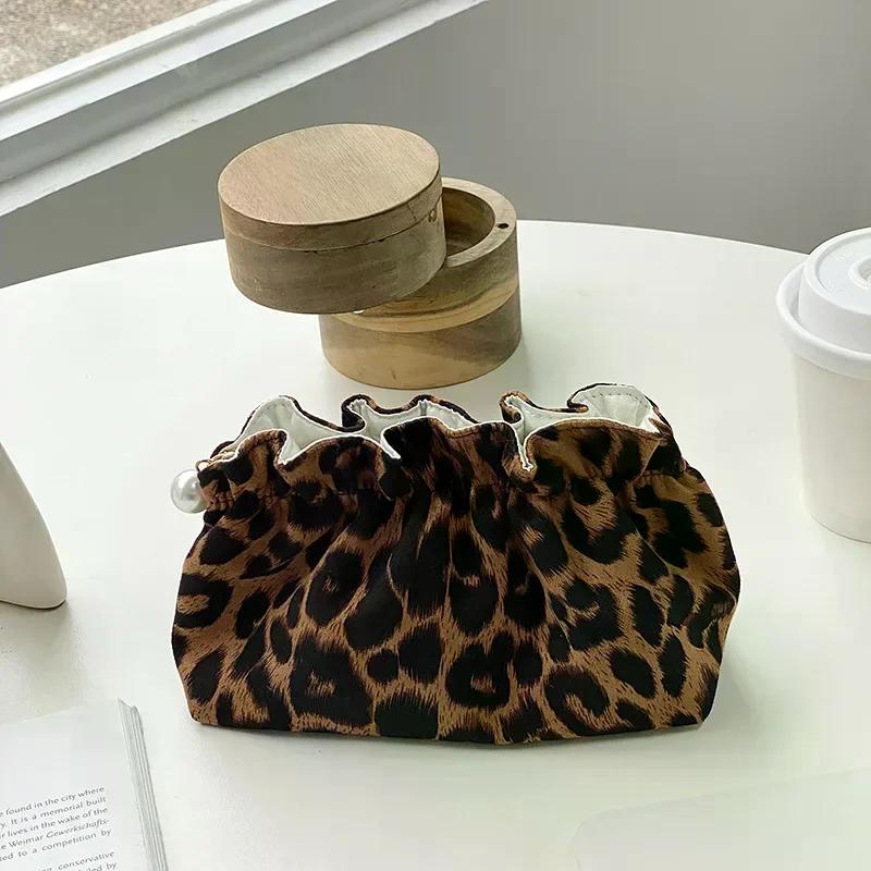 

Косметичка Стильная многофункциональная портативная косметичка сумка для хранения с леопардовым принтом органайзер для хранения косметики