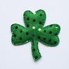 Green Clover Sequin Iron On Patches DIY Clothing Accessories for St Patrick's Day Holiday Party Decorations Irish Festival Shamrock Craft Supplies