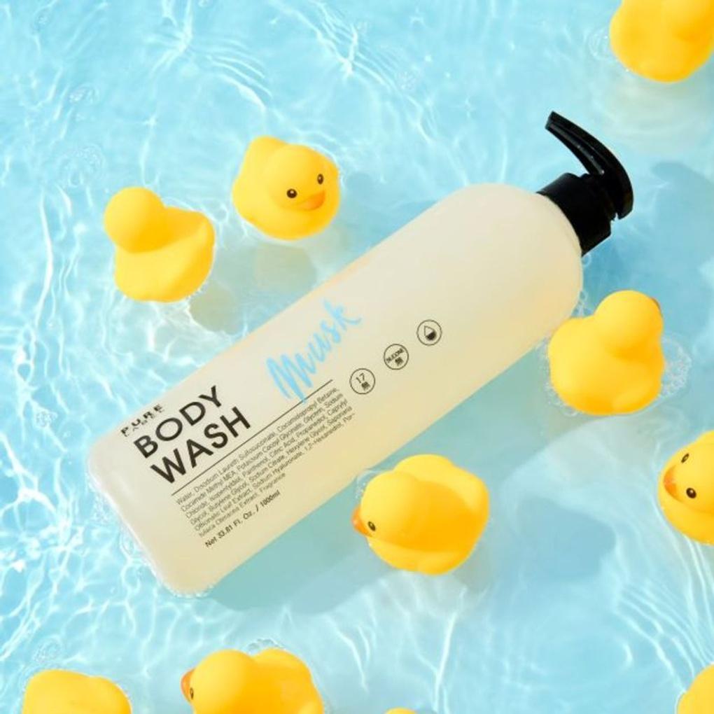 Pure Label Duschgel (Beere Sanft/Moschus Nährend) 1000ml