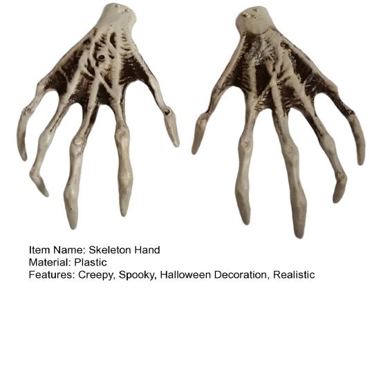Halloween Skeleton Hands Realistic Plastic Skeleton Human Hands Model for Halloween Themed Party Decoration