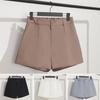 Short Pants A-line Keep Cooling Office Lady Chic Solid Color Women Shorts Garment