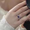 Design imitation sapphire ring, women's claws inlaid with high-end jewelry, hot-selling ring in Europe and America