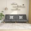 VidaXL 2-seater Sofa Bed Light Grey Fabric 375826