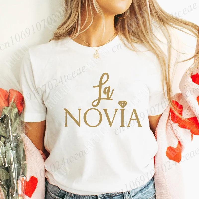 Team Bride Tribe T-Shirt Junggesellinnenparty Shirt für Spanische Brautparty Hochzeitsfeier Oberteile Brautjungfer Kurzarm T-Shirts