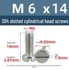 Yigu 304 Stainless Steel Slotted Pan Head Screws M1.6-M10