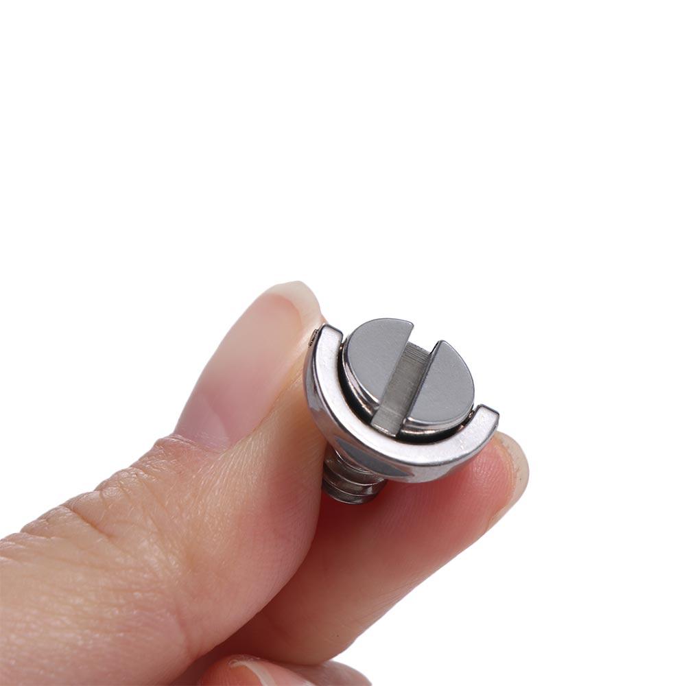 Release Screw Adapter Silver Fixed Adapter Camera Screw D-Ring Screw Tripod Screw 1/4 Inch Screw