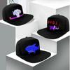 1PC 16x32leds Hat Programmable Hip Hop Cap with App and Bluetooth Control for Festival Party Club Christmas Concert Halloween